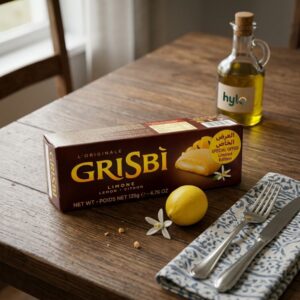 Grisbi Lemon Cream Cookies, 135g Box