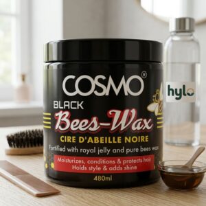 COSMO Black Bees-Wax Hair Styling Cream, 480ml