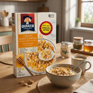 Quaker Crispy Oats Cereal, Oats & Honey, 400g