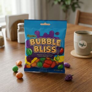 Flyona Bubble Bliss Assorted Fruit Flavoured Gum, 50g