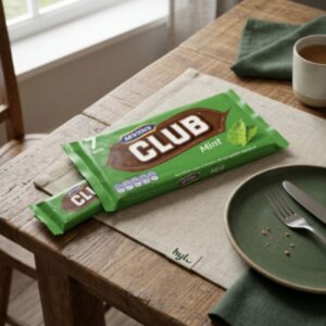 McVitie's Club Mint Chocolate Biscuit Bars, 7 Pack, 154g