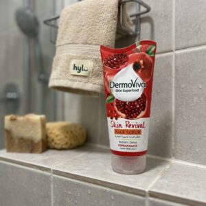 DermoViva Skin Superfood Skin Revival Face Scrub (Pomegranate), 150mL