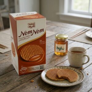 Naderi Nom Nom Caramel Stroopwafel, 24x34g