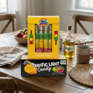 Candy Garden Traffic Light Jelly Balls Lollipop, 432g