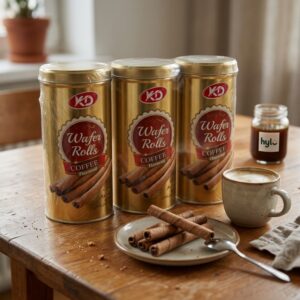 KD Wafer Rolls Coffee Flavored, 3x120g