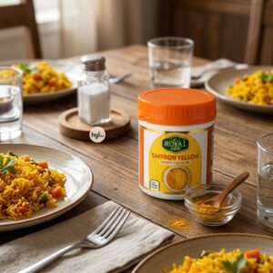Royal Arm Saffron Yellow Synthetic Food Colour, 100g