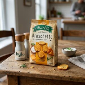 Maretti Oven Baked Bruschette Chips Cheddar & Sour Cream, 70g