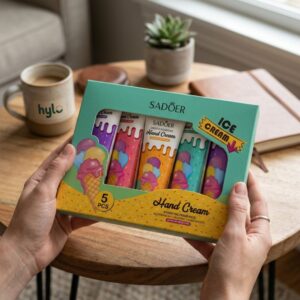 SADOER Fruit Ice Cream Hand Cream Set, 5x30g