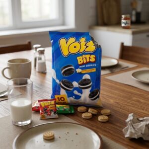 Voiz Bits Mini Cookies Vanilla Cream, 10x20g