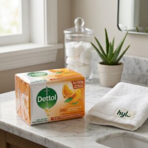 Dettol Zing Antibacterial Bar Soap, 4x120g