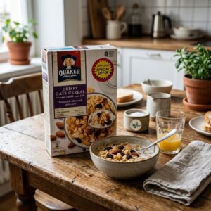 Quaker Crispy Oats Cereal, Raisin & Almond, 400g