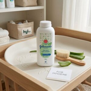 Johnson's Cornstarch Aloe Vera Baby Powder, 200g