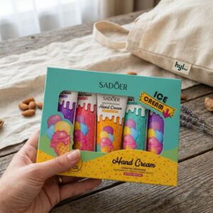 SADOER Fruit Ice Cream Hand Cream Set, 5x30g
