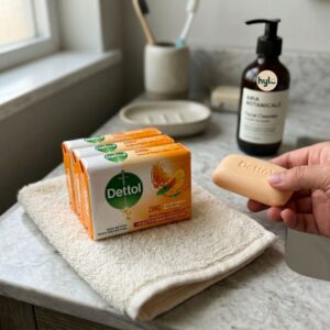Dettol Zing Antibacterial Bar Soap, 4x120g