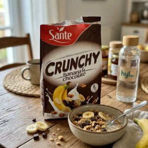Sante Crunchy Muesli Banana & Chocolate, 350g
