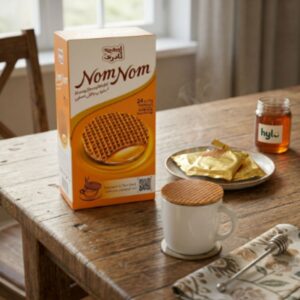 Naderi Nom Nom Honey Stroopwafel, 24x34g