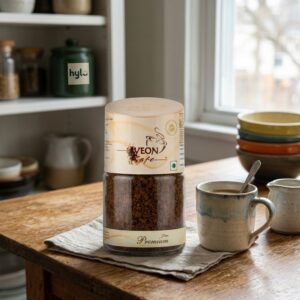 VEON Cafe Premium Instant Coffee, 50g Glass Jar