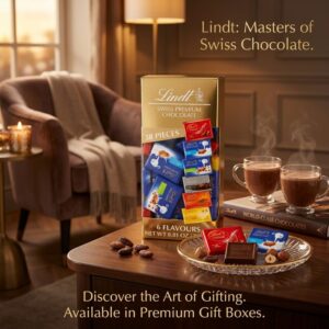 Lindt Swiss Premium Assorted Chocolates, 250g Box (38pcs)