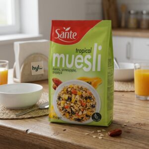 Sante Tropical Muesli Dates, Pineapple & Papaya, 350g