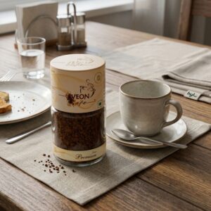 VEON Cafe Premium Instant Coffee, 50g Glass Jar