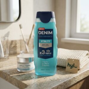 Denim Performance Vitality Body and Face Wash, 400ml
