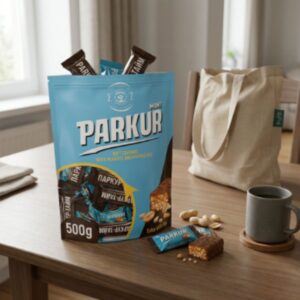 Parkur Mini Soft Caramel with Peanuts & Puffed Rice, 500g