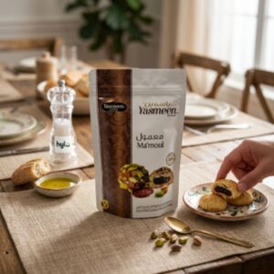 Yasmeen Ma'moul Dates Filled Cookies Chocolate Coated, 175g