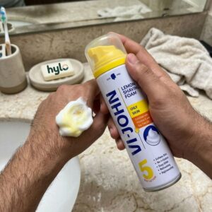 VI-JOHN Lemon Shaving Foam Oily Skin, 200ml