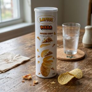 Laytoz Pizza Potato Chips, 100g Canister