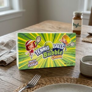 Tennis Balls Bubble Gum, 648g Box