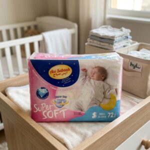 Ace Sabiah Baby Diapers Mini 3-6kg, 72 pcs