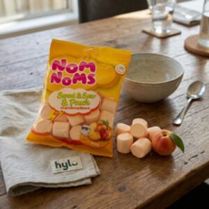 Nom Noms Sweet & Sour Peach Marshmallows, 150g