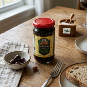 Lucky Family Whole Black Olives, 340g