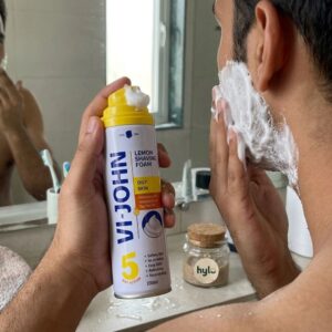 VI-JOHN Lemon Shaving Foam Oily Skin, 200ml