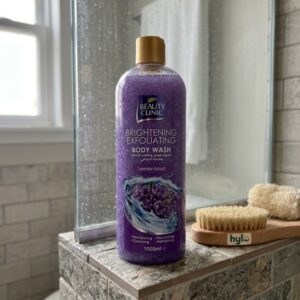 Beauty Clinic Brightening Exfoliating Body Wash with Lavender Extract, 1000ml
