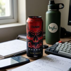 USN QHUSH Energy Drink, Red Rush, 500ml