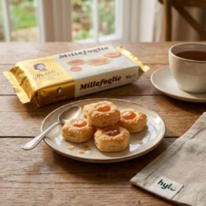 Matilde Vicenzi Millefoglie Apricot and Vanilla Filled Puff Pastry, 90g
