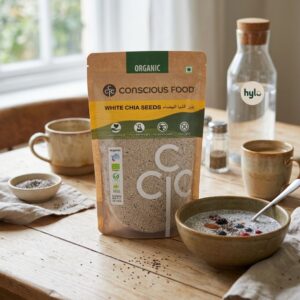 Conscious Food White Chia Seeds, 340g