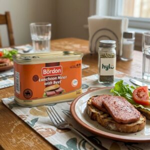 Bordon Luncheon Meat with Beef, 200g