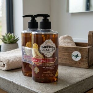 Cussons Imperial Leather Indulgent Antibacterial Hand Wash Oud & Frankincense, 500mL x 2 Pack