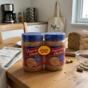 American Classic Crunchy Peanut Butter, 2x510g