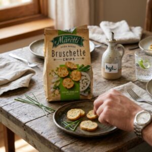 Maretti Oven Baked Sour Cream & Onion Bruschette Chips, 70g