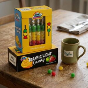 Candy Garden Traffic Light Jelly Balls Lollipop, 432g