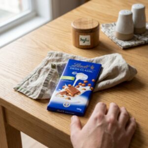 Lindt Swiss Classic Milk Chocolate with Hazelnuts, 100g