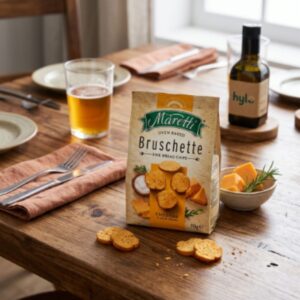 Maretti Oven Baked Bruschette Chips Cheddar & Sour Cream, 70g