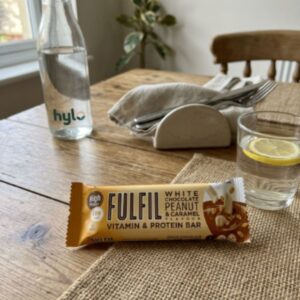 FULFIL Vitamin & Protein Bar, White Chocolate Peanut & Caramel Flavour, 55g