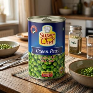 Super Chef Green Peas, 400g Can