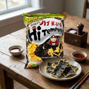 Temari Nori Tempura Seaweed Snack Chicken Layered, 32g