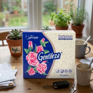 Gentileza Hanky Pack Facial Tissues, 18 Packs Box