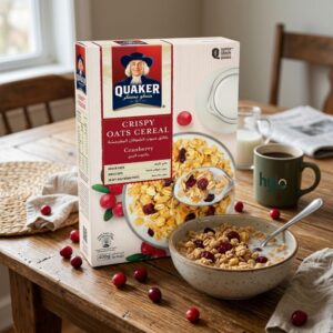 Quaker Crispy Oats Cereal Cranberry, 400g